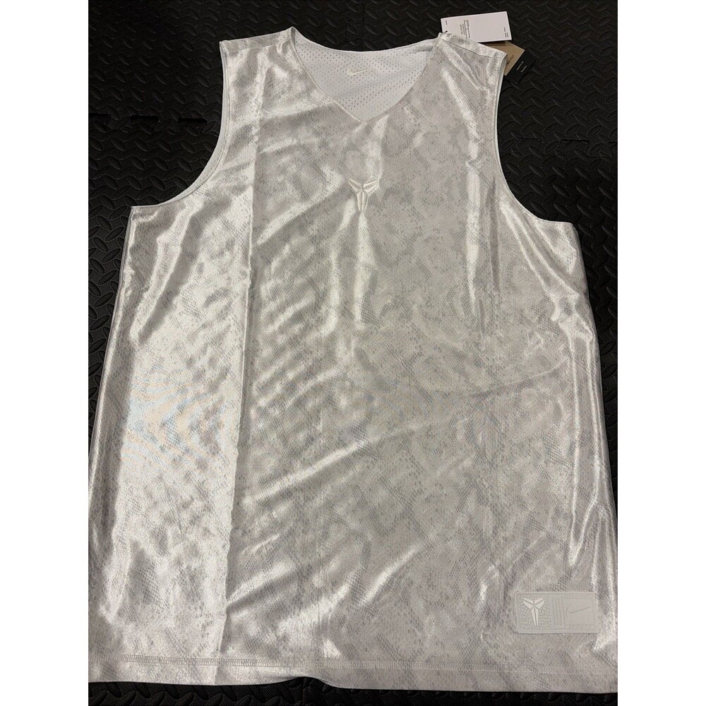 NWT Kobe Bryant Mamba Nike Reversible Jersey White Mens Sz Large Tall Loose